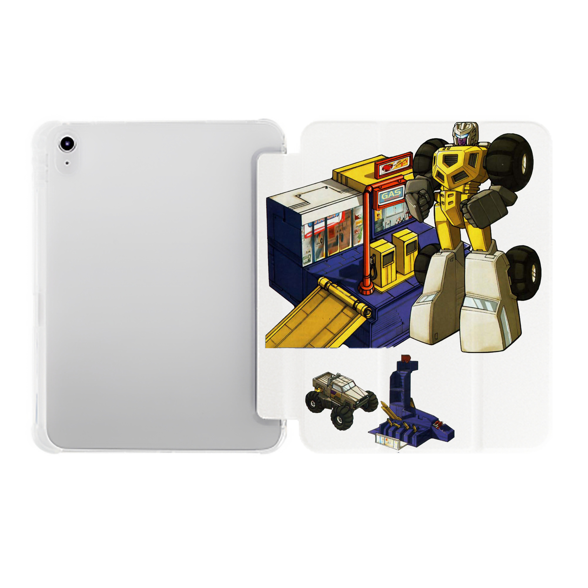 （画像用）  IPad ケース ペン収納付き 三つ折りスタンド PUレザー×シリコン 対応機種9.5/10.5/10.9インチ